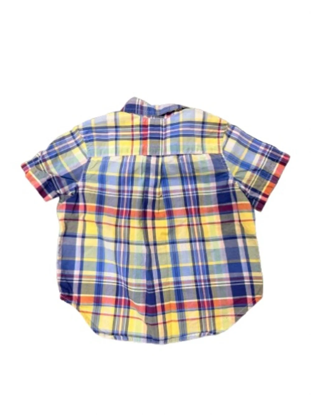 Ralph Lauren Baby Boys 18M Madras Plaid Button Down Shirts Lot of 2